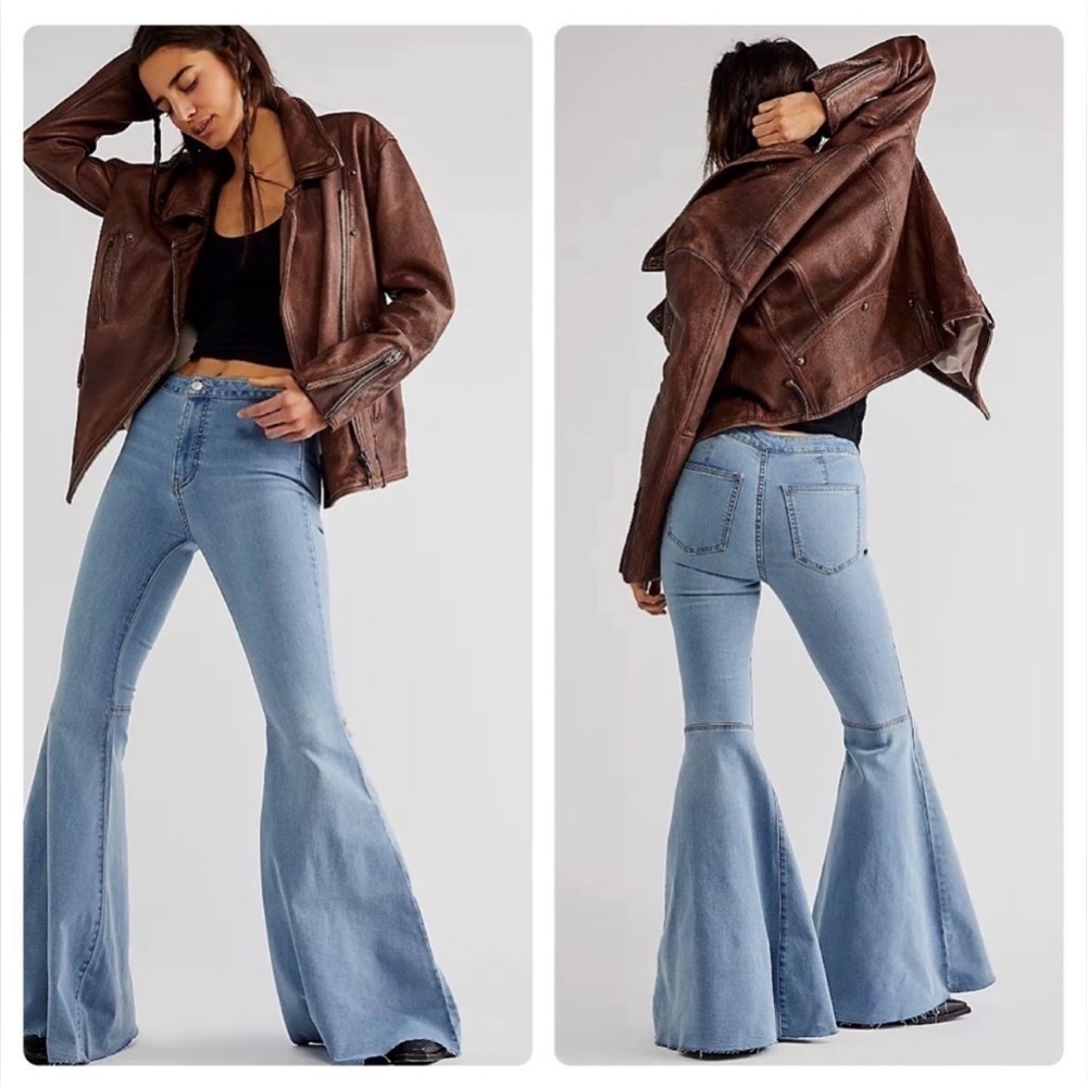 Free People Just Float On Flare Jeans